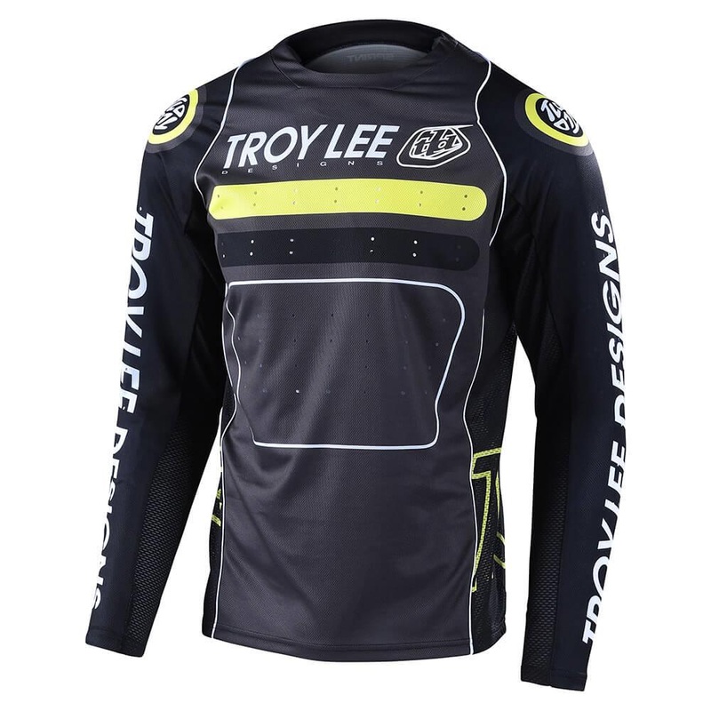 Troy Lee Sprint Race Jersey Drop in – Black/Green
