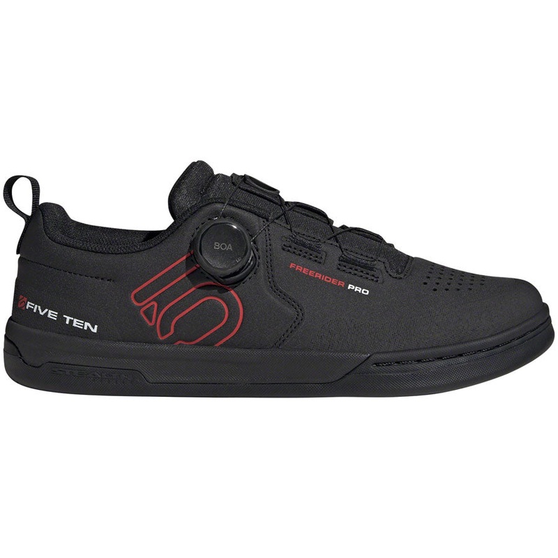 Five Ten Freerider Pro BOA Flat Shoes – Mens Core Black/Red/FTWR White 6