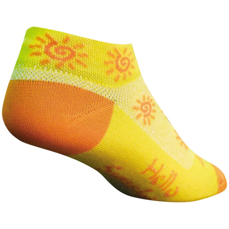 SockGuy Classic Sunshine Socks – 1″ Yellow Womens Small/Medium
