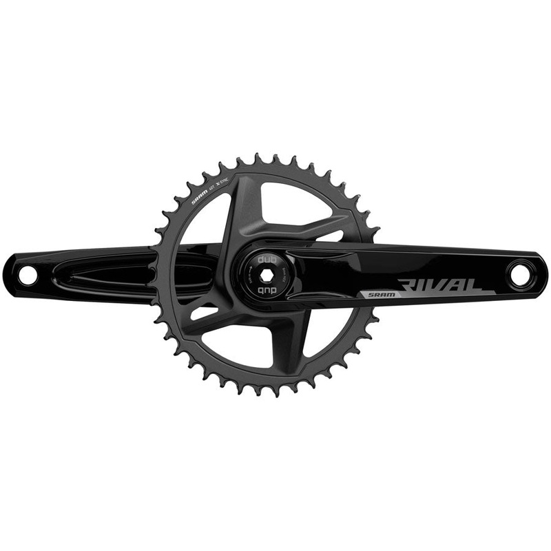 SRAM Rival 1 AXS Wide Crankset – 160mm 12-Speed 46t 8-Bolt Direct Mount DUB Spindle Interface BLK D1