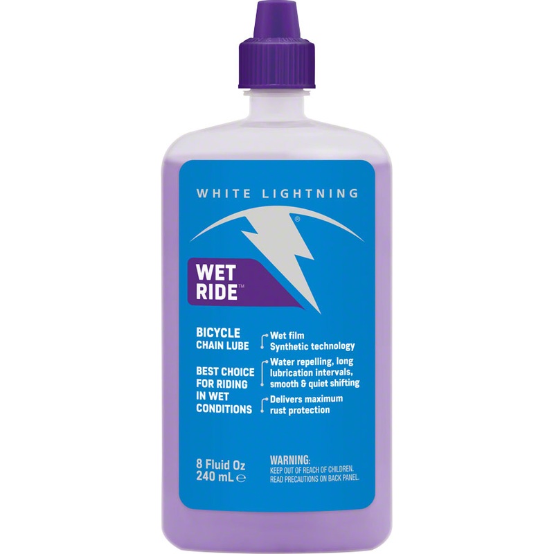 White Lightning Wet Ride Lube, 8oz Drip