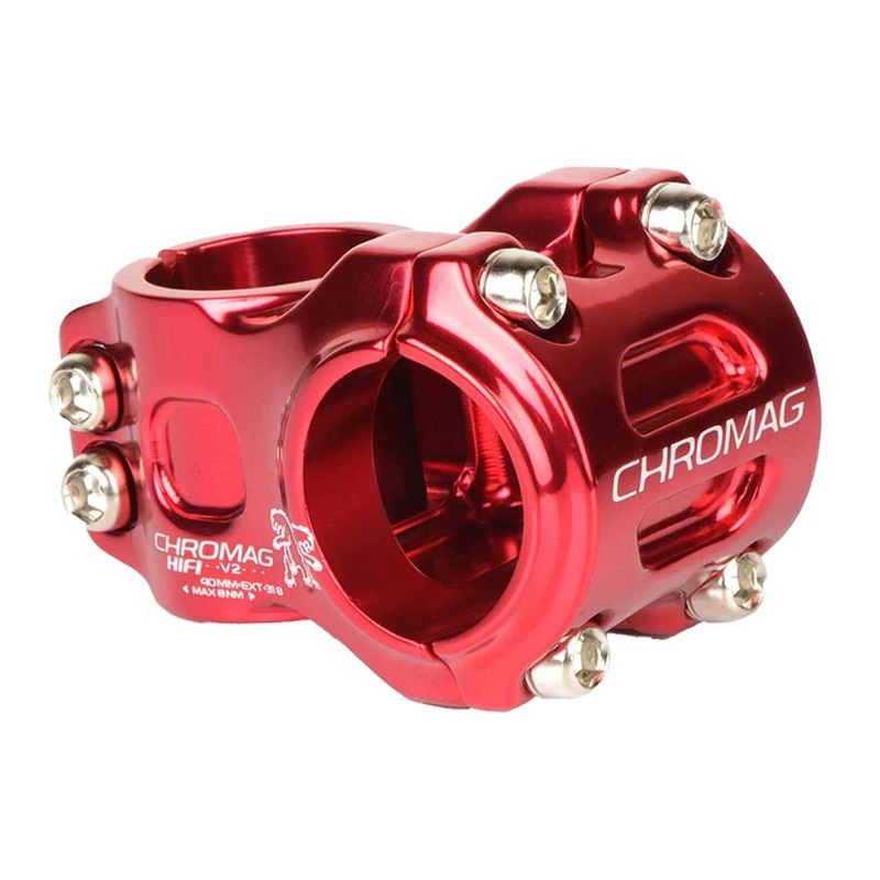 Chromag Hifi V2 Stem Diameter: 31.8mm Length: 40mm Steerer: 1-1/8 0 Red