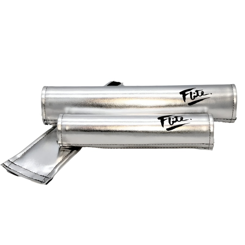 Flite Classic BMX 3 Piece Padset – Chrome w/ Black Logo – USA Made