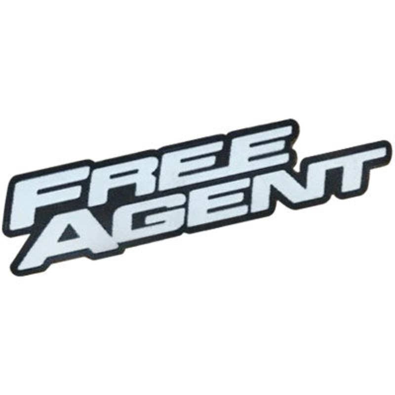 Free Agent Patch Stacked Iron-On Free Agent Iron-On Patch Free Agent Merchandis