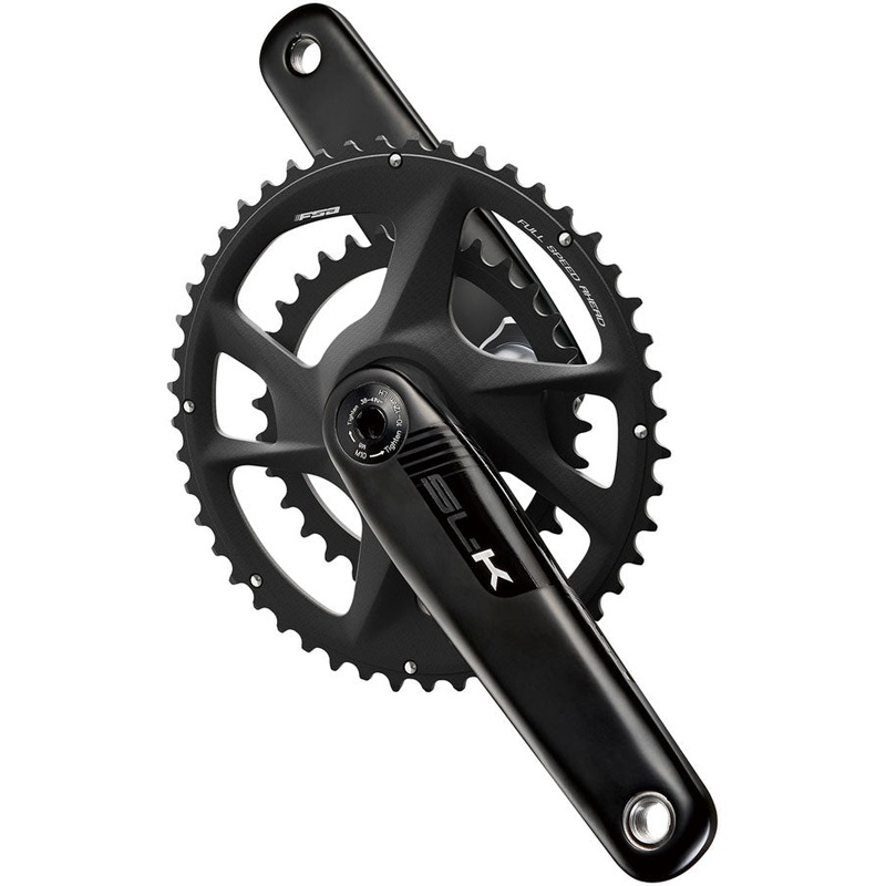 Full Speed Ahead SL-K 2x Modular Carbon Crankset – 170mm For Shimano HG+ 12-Speed 52/36t DM/90 BCD 30mm 386EVO Spindle BLK