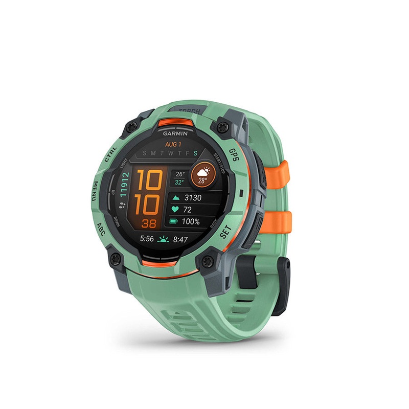 Garmin Instinct 3 45mm AMOLED Watch Watch Color: Neo Tropic Wristband: Neo Tropic – Silicone