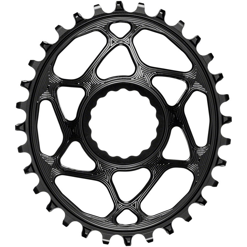 Absolute Black Spiderless Cinch DM Oval Chainring 32T – Black