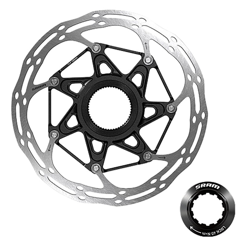 SRAM CenterLine X Disc Brake Rotor – 180mm Center Lock 1.85mm Includes External Tooled Lockring