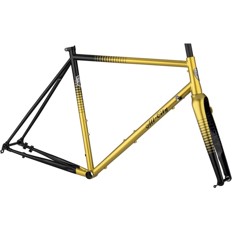 All-City Zig Zag Frameset – 700c Steel Golden Leopard 58cm