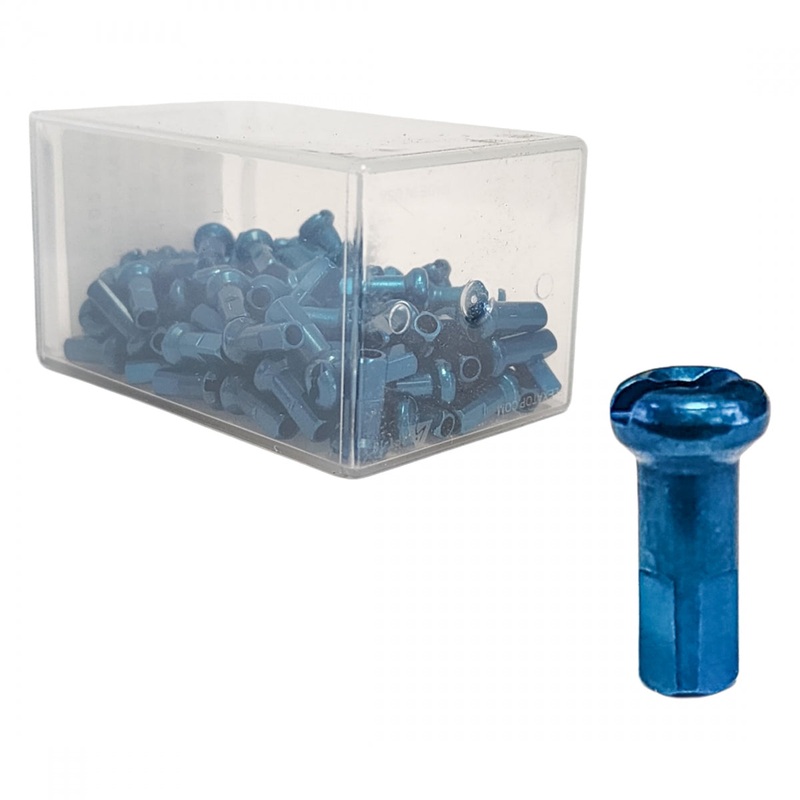 Spoke Nipple Dt Aly 2.0X12Mm Blue Bxof100