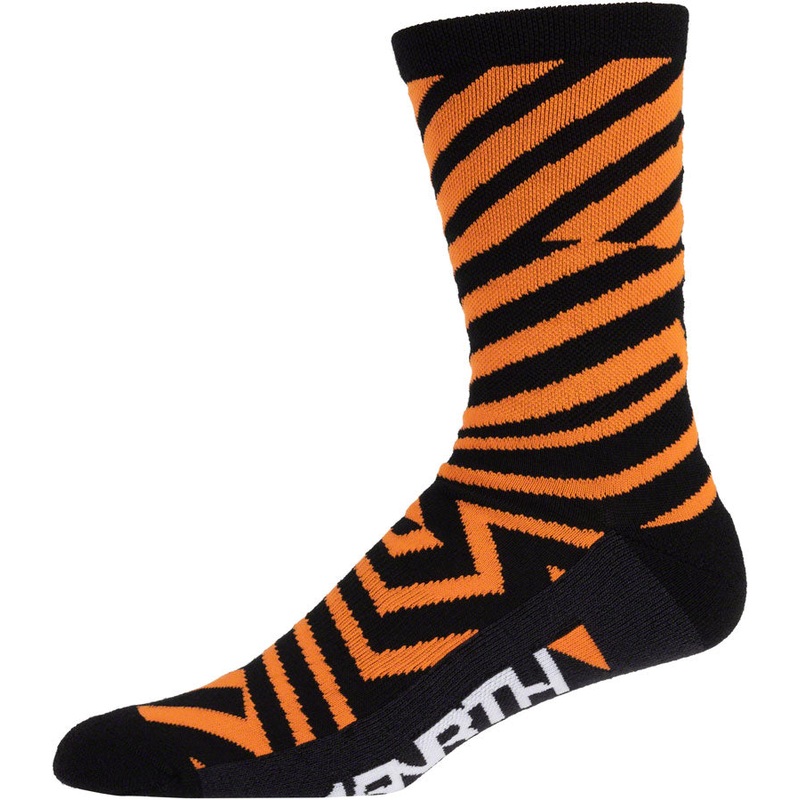 45NRTH Dazzle Midweight Wool Sock – Orange, Small