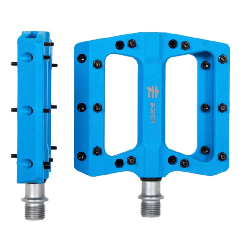 Eastern EZRA Flats Plus BMX Pedals – Blue