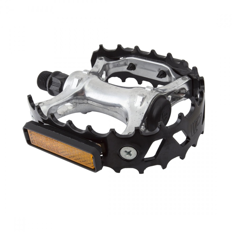 Black Ops 747 Bear Trap Caged Pedals 9/16″ Chromoly Spindle Aluminum Body Black
