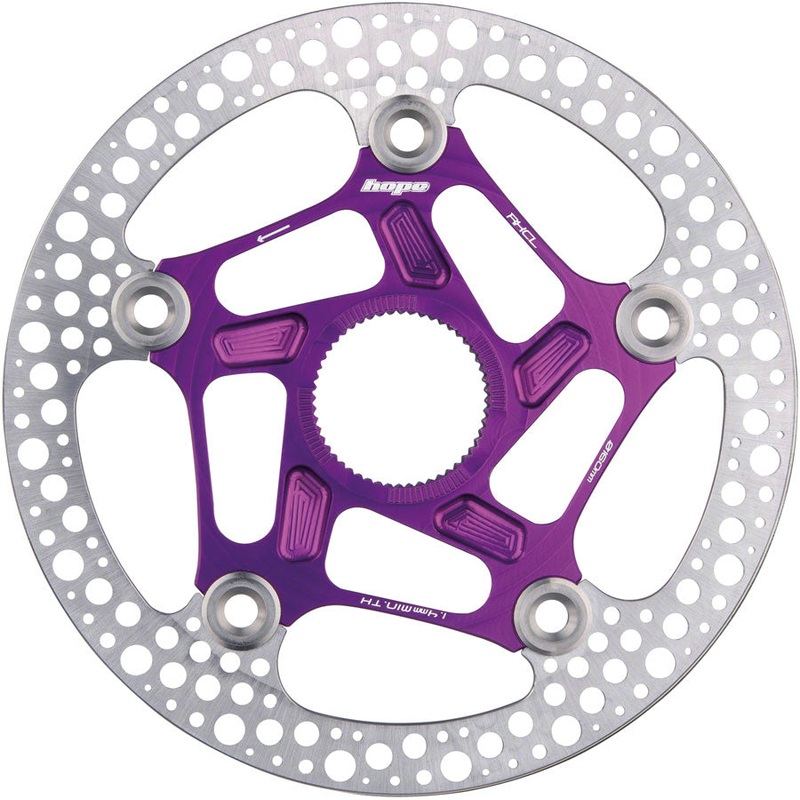 Hope RX Disc Rotor – 140mm, Center-Lock, Purple