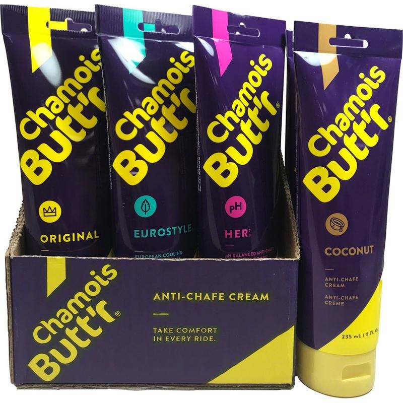 Chamois Butt’r 8oz 2019 Variety Pack: 6 Original 2 Her’ 2 Eurostyle and 2 Coconut