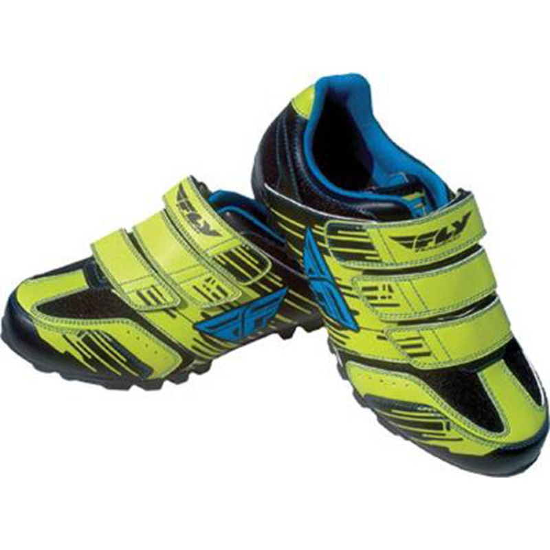 Fly Racing Talon II Clipless Shoes-Yellow/Blue