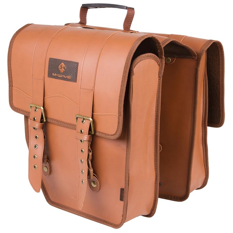 M-Wave Amsterdam Synthetic Leather Pannier 15L Brown