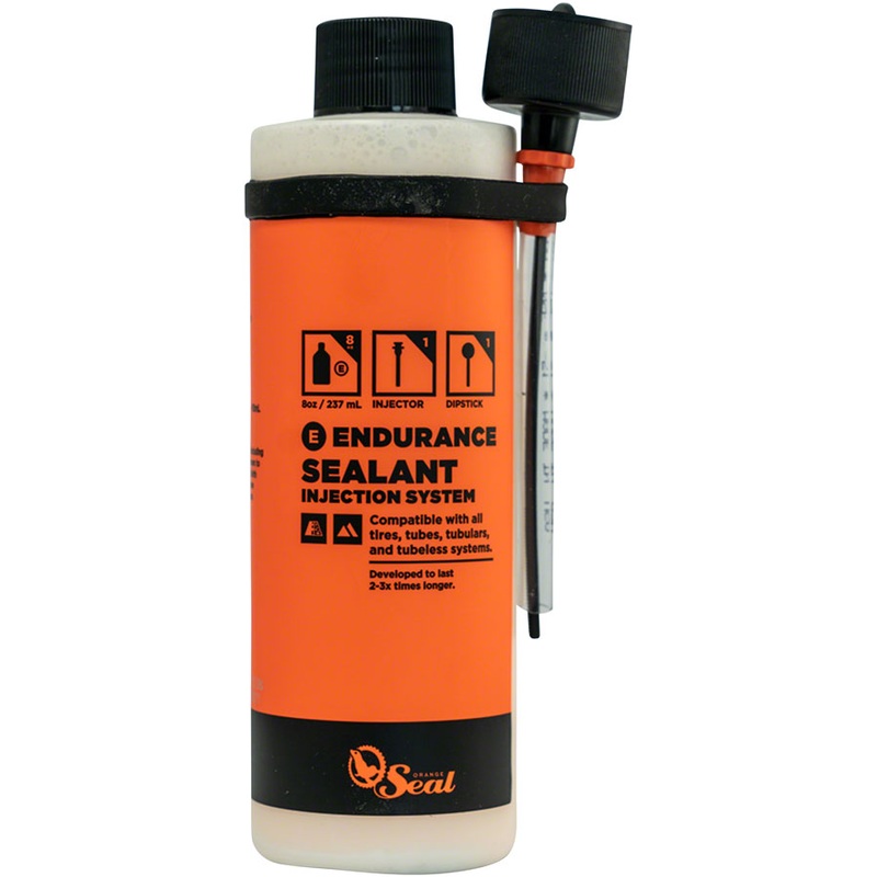 Orange Seal Endurance Tubeless Tire Sealant with Twist Lock Applicator – 8oz