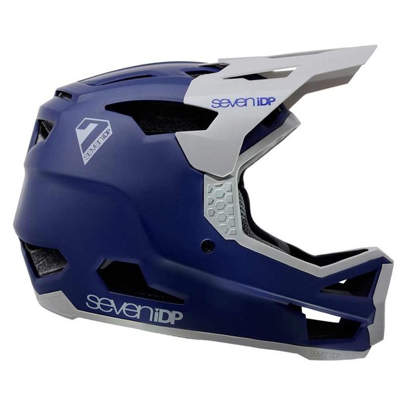 7iDP Project 23 Fiber Glass Full Face Helmet Matt Deep Space Blue/Gloss Grey XL 61 – 62cm