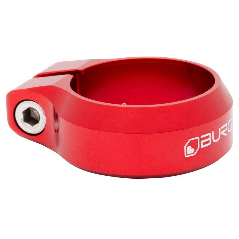 Burgtec Seat Clamp – 34.9mm Diameter – Race Red