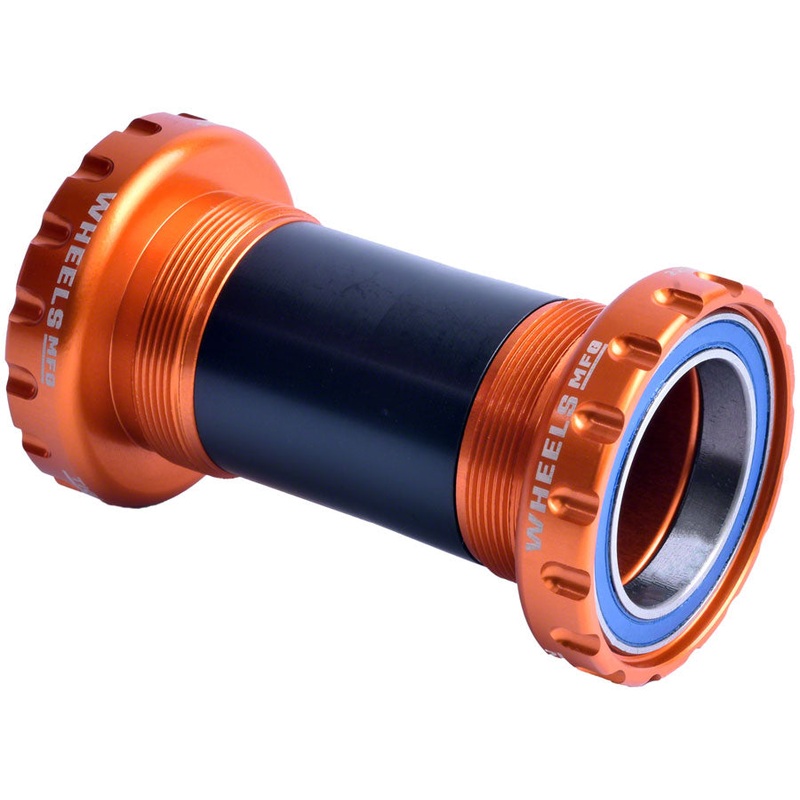 Wheels Manufacturing BSA Bottom Bracket – DUB Spindle, ABEC 3, Orange