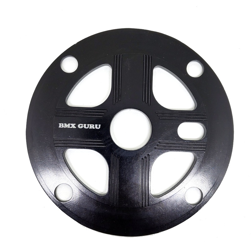 BMXGuru Bolt-on BMX Aluminum Spider – 4-bolt / 104mm – Black – USA Made