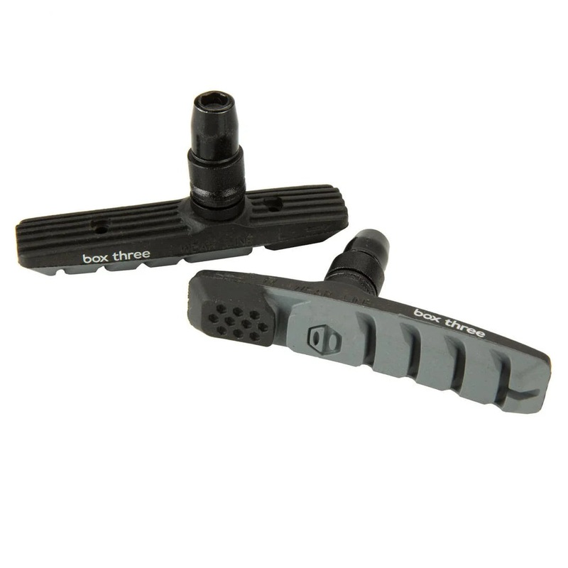 Box Three Threaded Brake Pads/Shoes – Gray