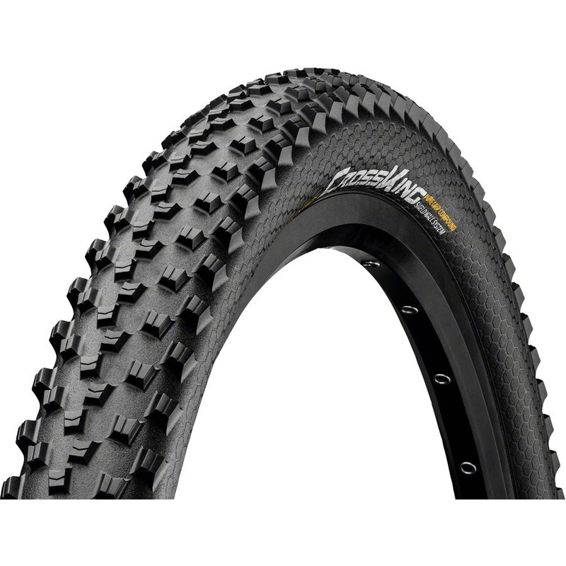 Continental Cross King Tire – 26 x 2.30, Tubeless, Folding, Black, PureGrip, ShieldWall System, E25