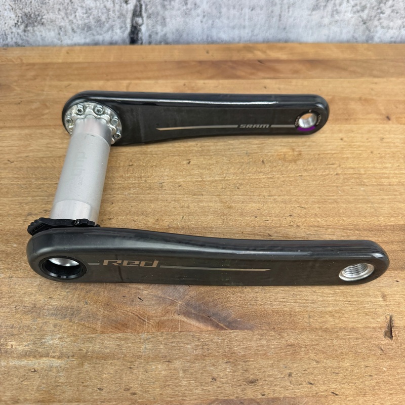 Low Mile SRAM RED XPLR E1 170mm 8-Bolt Direct Mount DUB Wide Crankset Crank Arms