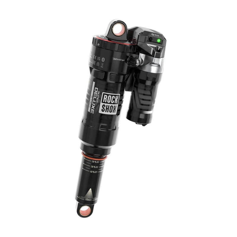 Rockshox Super Deluxe Ultimate Flight Attendant – 230×65 Progressive Air, Battery, Charger C2 – Trek Slash 2023+Gen6