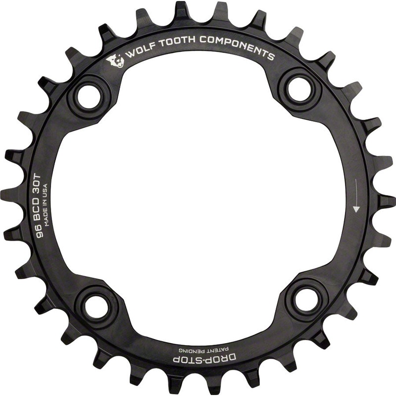 Wolf Tooth Components Drop-Stop Chainring: 34T x 96 BCD Shimano Symmetric Cranks