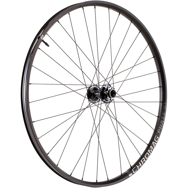 Chromag Phase30 Front Wheel – 29″, 15 x 110mm, 6-Bolt, Black