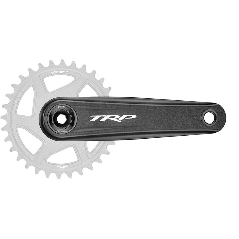 TRP CK-8050 Crankset – 170mm, 12-Speed, For 68/73mm Frame BB, DM CINCH Chainring Interface, 30mm  Spindle, Sandblasted Black