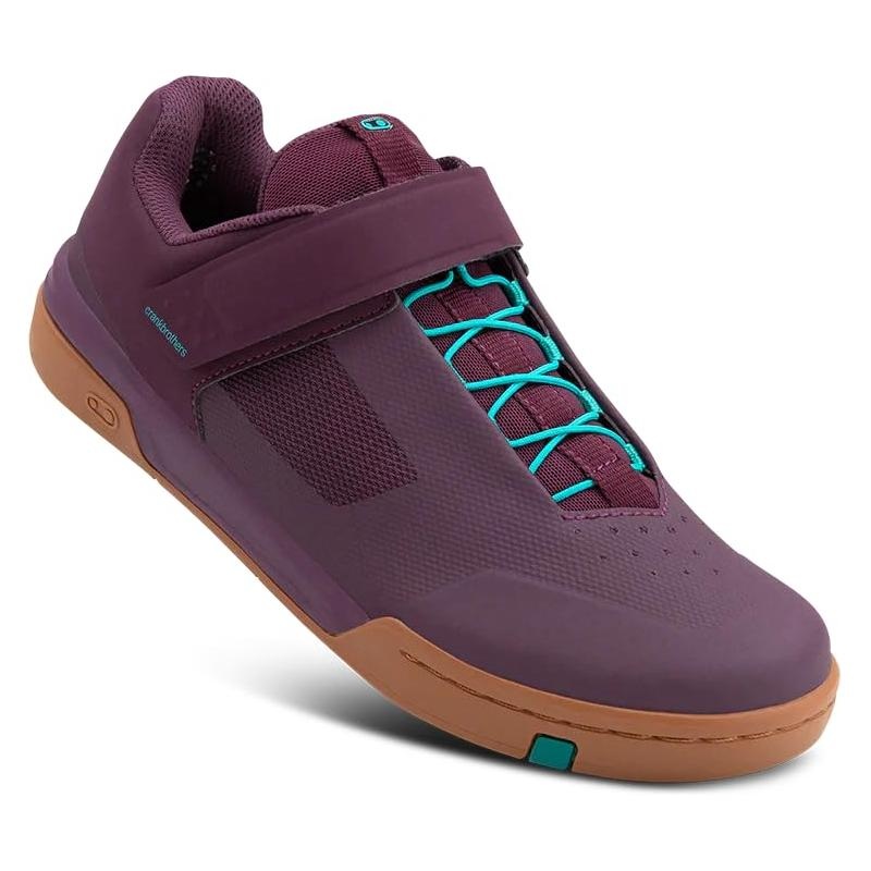 Crank Brothers Mountain Shoes Stamp Speedlace Gum Outsole Purple/TealBlue 8