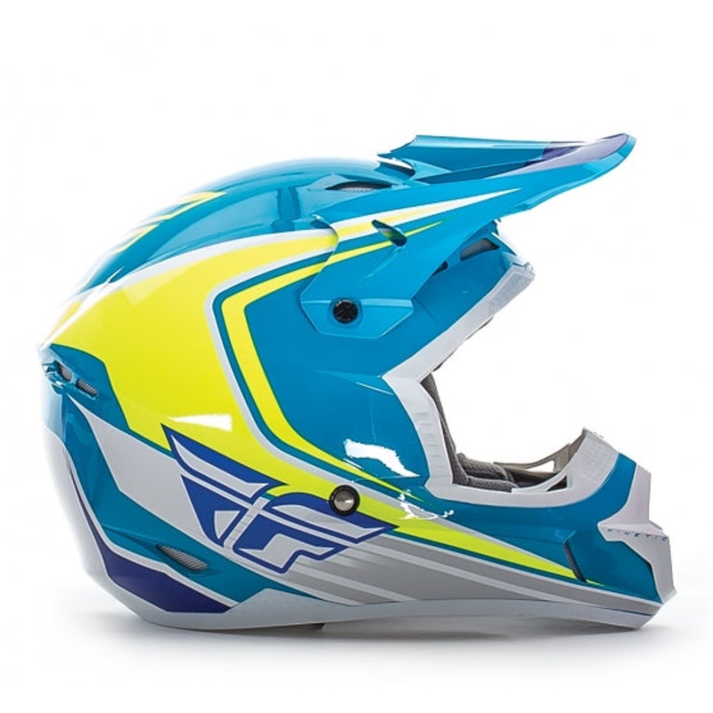 Fly Racing 2016 Kinetic Fullspeed Helmet-Blue/Hi-Vis