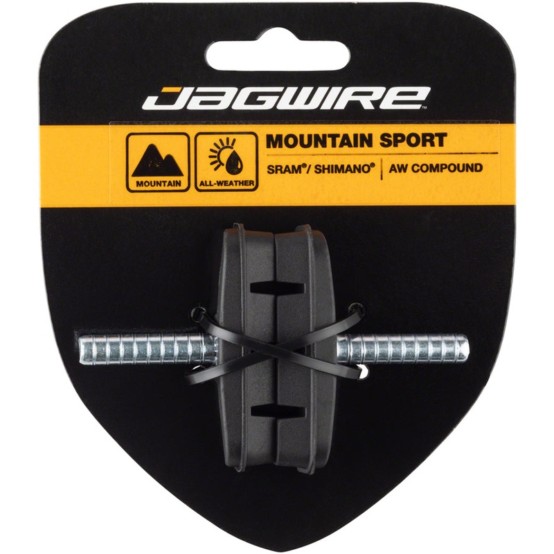 Jagwire Mountain Sport Brake Pads Smooth Post 53mm Pad Black