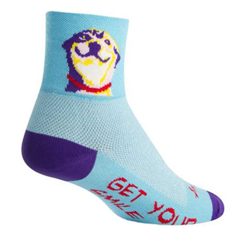 SockGuy Classic Grin Socks – 3″ Blue Large/X-Large