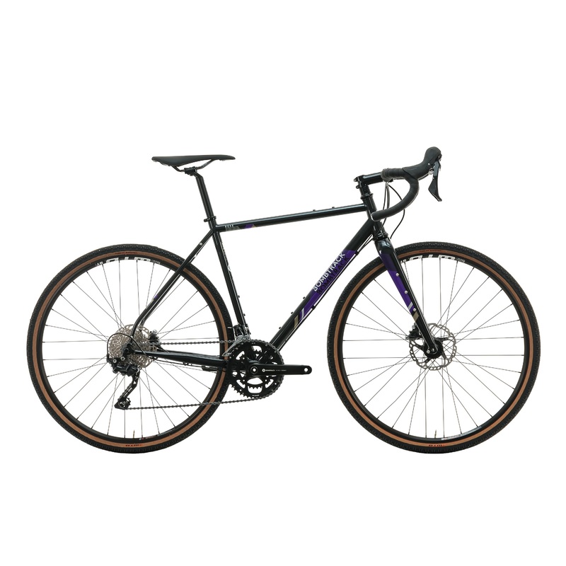 Bombtrack Hook Glossy Black Purple Gravel Bike – 2022, Large