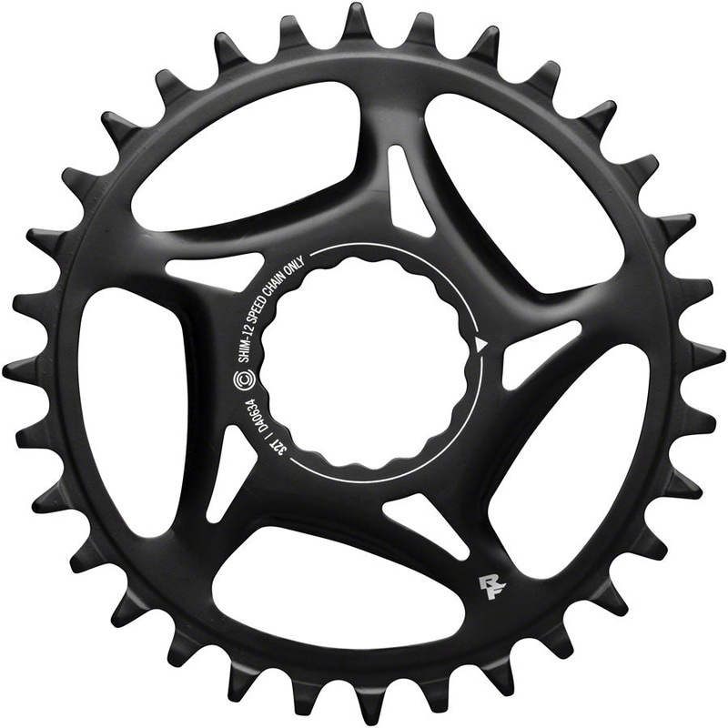 RaceFace Narrow Wide Direct Mount CINCH Steel Chainring – Shimano 12-Speed requires Hyperglide+ compatible chain 32t BLK