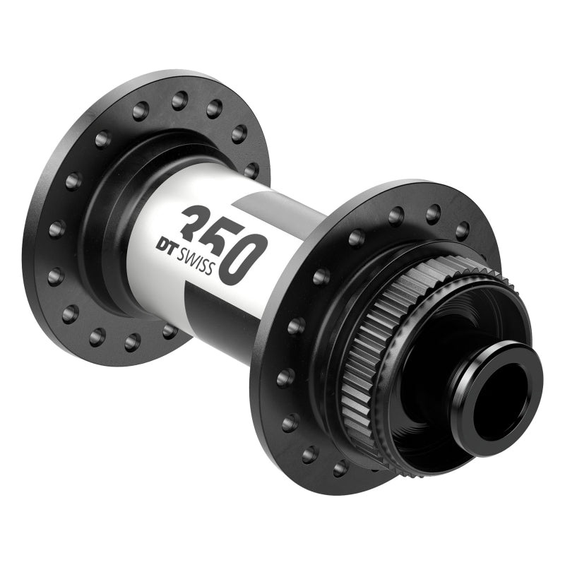 DT Swiss 350 Front Hub – 12 x 100mm Center-Lock Black 28H