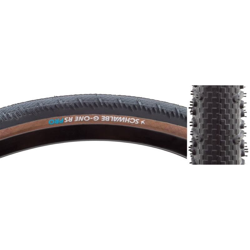 Schwalbe G-One RS Tire – 700 x 40 Tubeless Folding BLK/Transparent Evolution Line Pro Addix Race