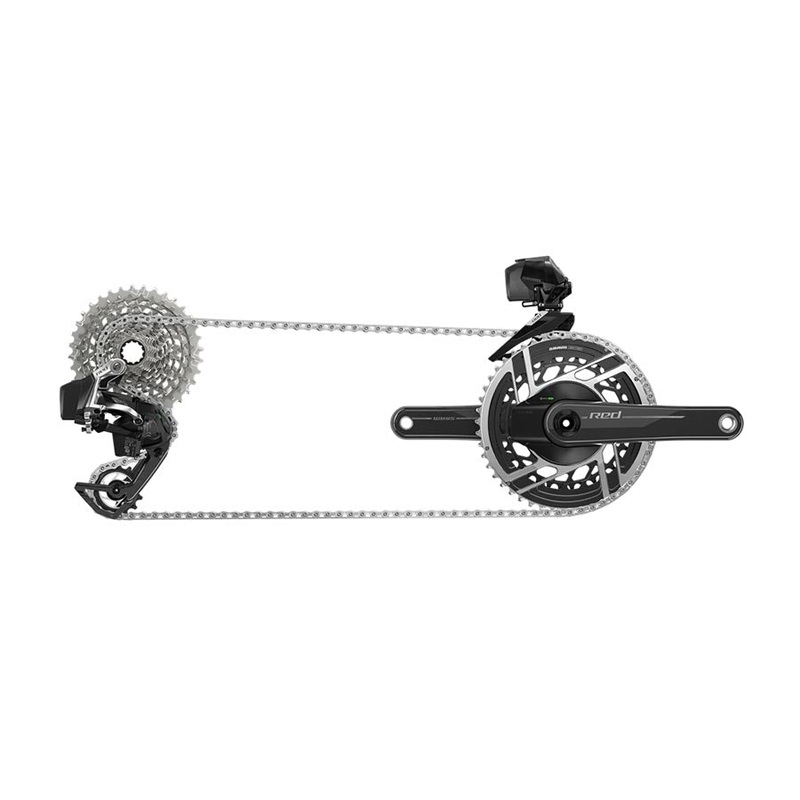 SRAM Red eTap AXS Road Groupset – 2×12-Speed HRD Shift/Brake Levers FM Calipers CL Rotors Chain F/R Derailleurs Hammerhead Karoo E1