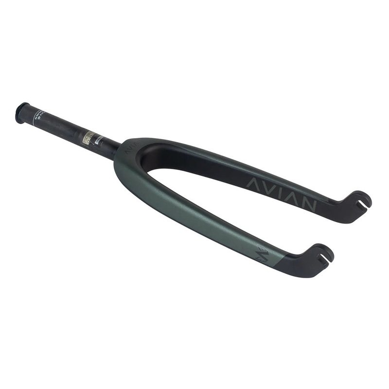 Avian Versus Youth Carbon BMX Race Fork-20″-1″-Matte Green