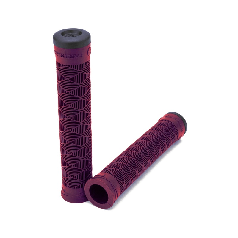 Kink BMX Samurai Grips w/ Bar Ends – Flangeless – Iridescent Purple