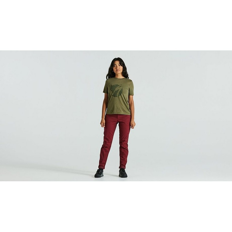 Specialized s/f wool tee ss wmn green xxs
