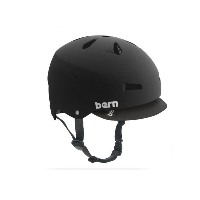 Bern Macon Helmet with Visor – Summer Wallpaper Fade-Matt Black