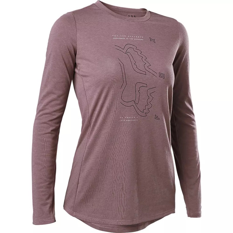 Fox Racing Ranger Dri Release Long Sleeve MTB Jersey – Womens – Plum Perfect