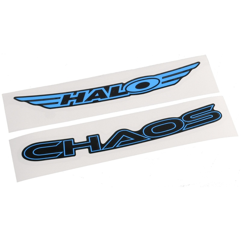 Halo Chaos Rim Decals  Vibrant Custom Wheel Stickers for Bike Rims, Lightweight Vinyl, Durable, Easy Install, Bike Styling, Wheel Accessories, Multiple Colors