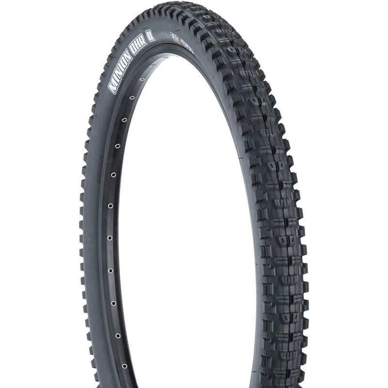 Maxxis Minion DHR II Tire – 24 x 2.3 Tubeless Folding Black Dual EXO