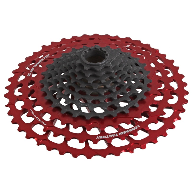 Leonardi General Lee 11sp Cassette 9-45t – Black/Red